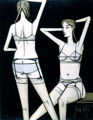 Bernard Buffet, Femmes déshabillées, deux femmes, 1965